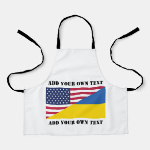 American support towards Ukraine Throw Pillow Apron