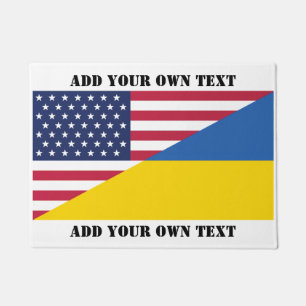 American support towards Ukraine Throw Pillow Doormat