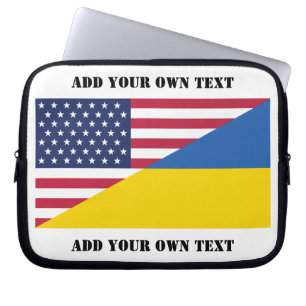 American support towards Ukraine Throw Pillow Laptop Sleeve