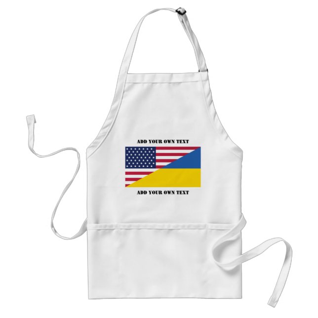 American support towards Ukraine Throw Pillow Standard Apron (Front)