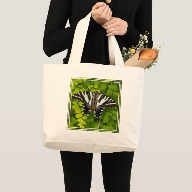 American Swallowtail Butterfly Large Tote Bag (Front (Product))
