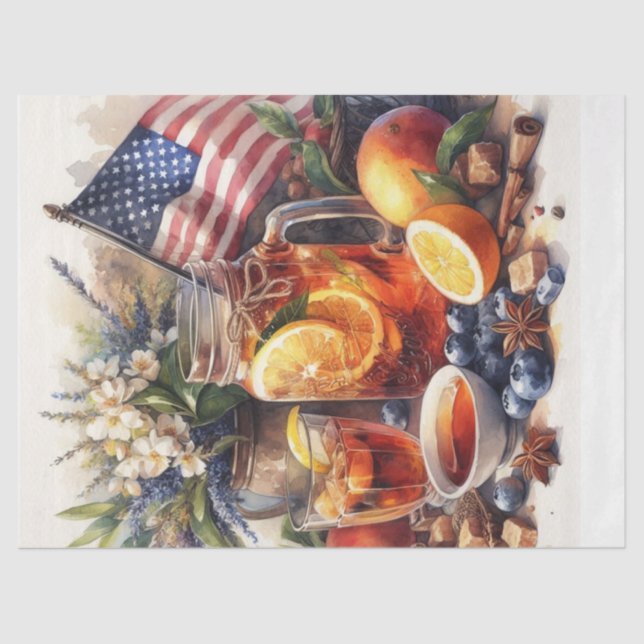 American Sweet Tea Tissue Paper (Front)