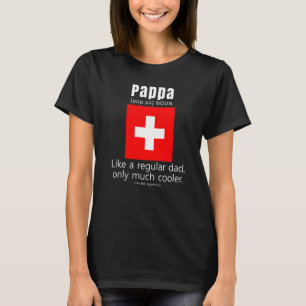 American Swiss Patriot Flag Fathers Day Switzerlan T-Shirt