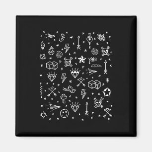 American Tattoo Flash, Traditional Tattoo Designs Magnet