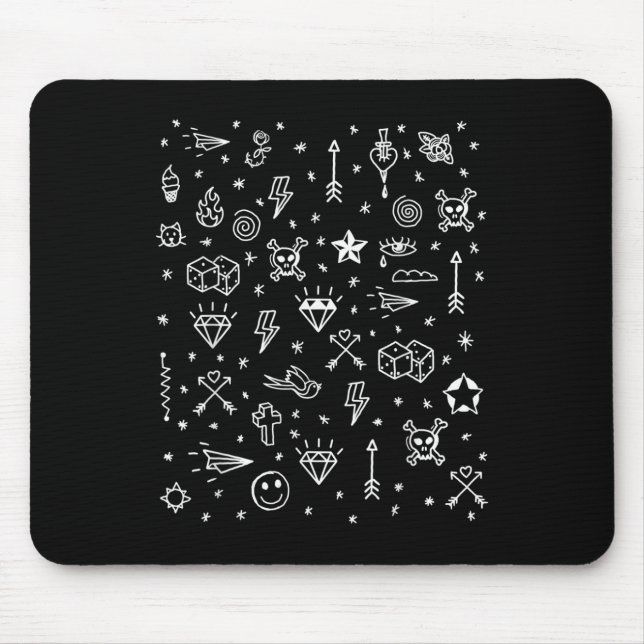 American Tattoo Flash, Traditional Tattoo Designs  Mouse Pad (Front)