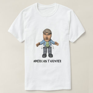 American Taxpayer IRS Joke Taxday Humour Fun Empty T-Shirt