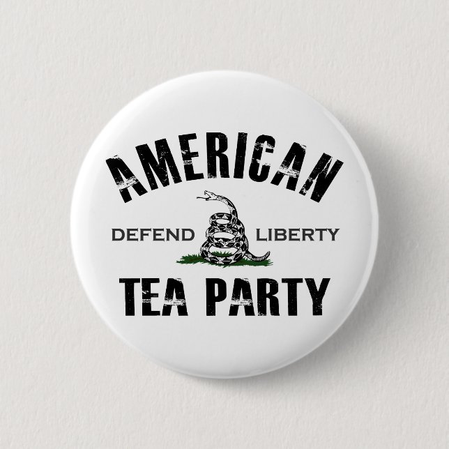 American Tea Party 6 Cm Round Badge (Front)