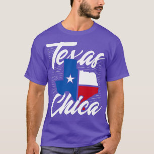 American Texas Chica Flag Texan T-Shirt
