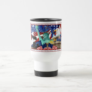 American Themed Travel Mug Template