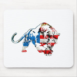 American Tiger Mouse Pad