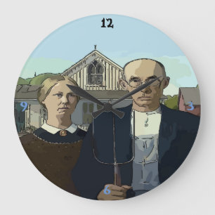 American Time, Famous Art Large Clock