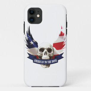 American to the Bone Skull iPhone 11 Case