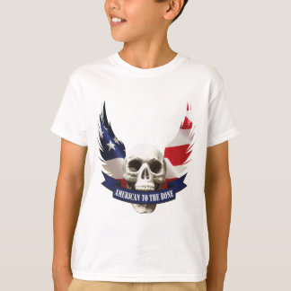 American to the Bone Skull T-Shirt