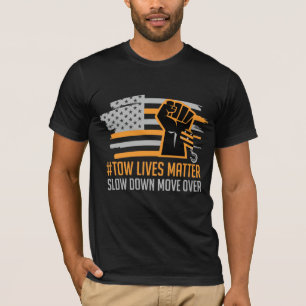 American Tow Truck Driver Towing Trucker Driving T-Shirt