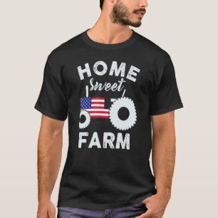 American Tractor Farmer Country Horse Cattle Ranch T-Shirt