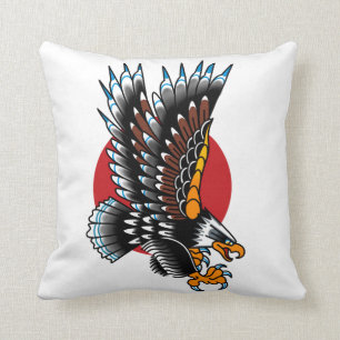 American Traditional Tattoo Eagle Old School Cushion