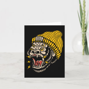 American Traditional Tattoo Gorilla Alternative Ol Card