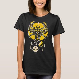 American Traditional Tattoo Scorpion Old School Fl T-Shirt