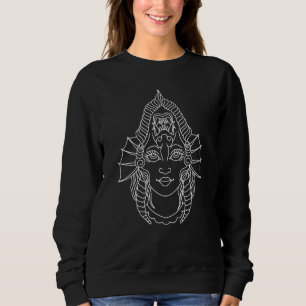 American Traditional Two Faced Demon Girl Ink Tatt Sweatshirt