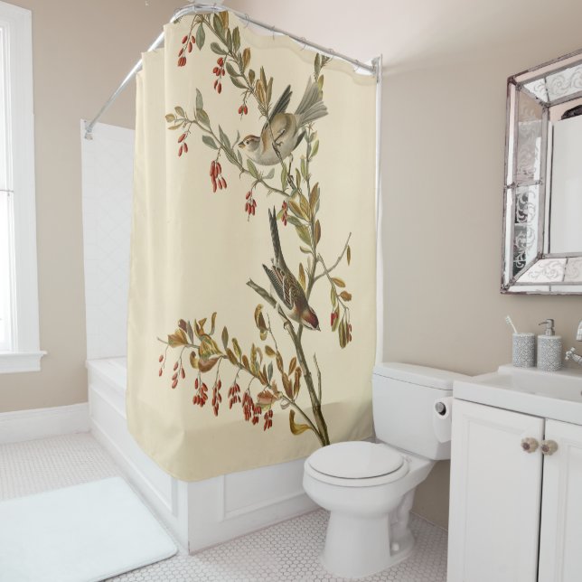 American Tree Sparrow, Audubon's Birds of America Shower Curtain (In Situ)