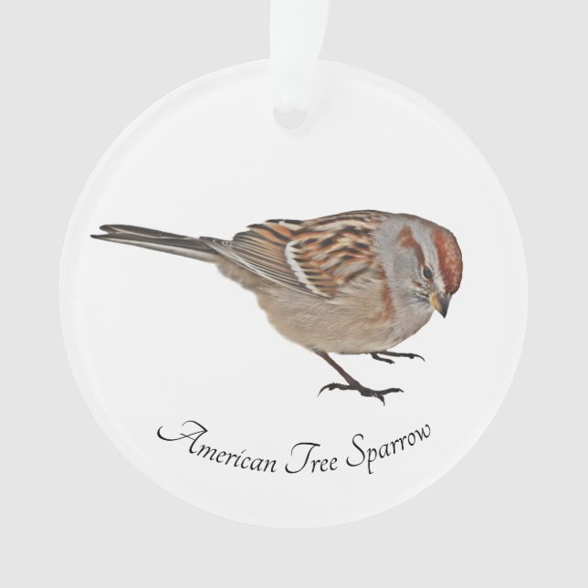 American Tree Sparrow Ornament (Front)