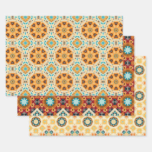 American Tribal Native Seamless Pattern Set No2 Wrapping Paper Sheet