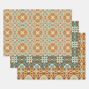 American Tribal Native Seamless Pattern Set No5 Wrapping Paper Sheet