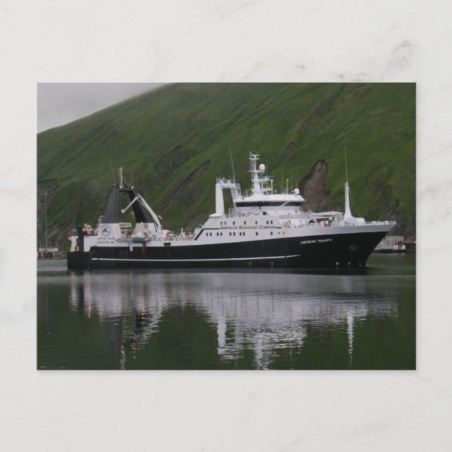 American Triumph, Factory Trawler Postcard (Front)
