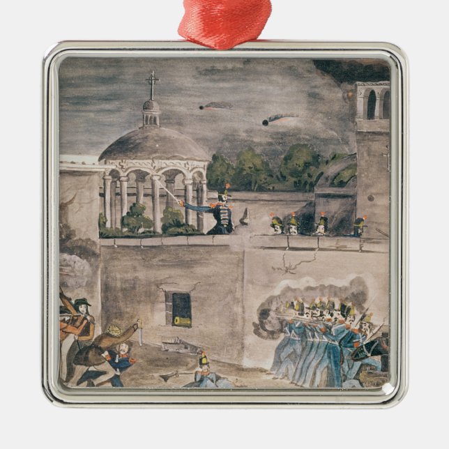 American troops under General Doniphan Metal Ornament (Front)