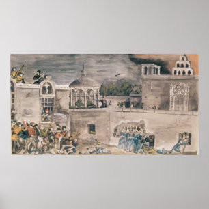 American troops under General Doniphan Poster