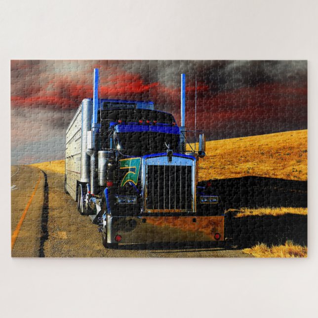 American Truck Big Rig Jigsaw Puzzle (Horizontal)