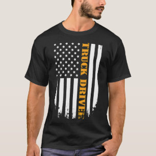 American Truck Driver Proud Of My bisexual cool T-Shirt
