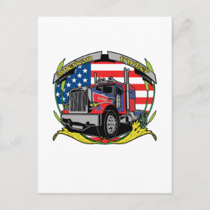 American Trucker Postcard