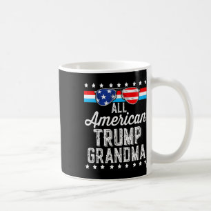 American Trump Grandma American Flag Sungles Trump Coffee Mug