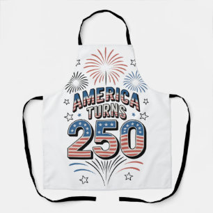 American Turn 250th 4th of July Fireworks  Apron