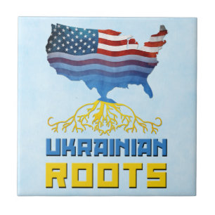 American Ukrainian Roots Ceramic Tile
