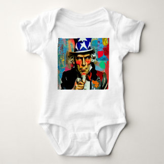 American Uncle Sam Baby Bodysuit