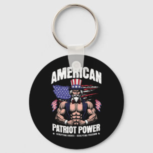 American Uncle Sam Bodybuilding - For Patriot Amer Key Ring