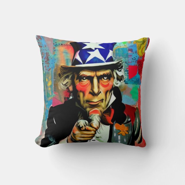 American Uncle Sam Cushion (Front)