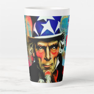 American Uncle Sam Latte Mug