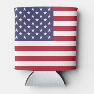 American United States USA Flag Can Cooler