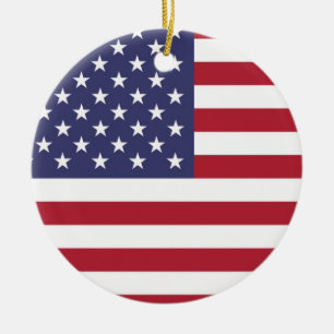 American United States USA Flag Ornament