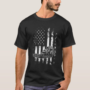 American US Flag Airboat T Shirt