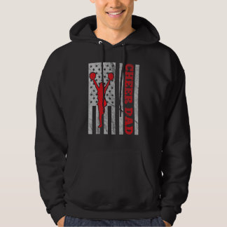 American Us Flag Cheer Dad For Men Father's Day Hoodie