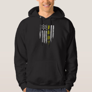 American Us Flag Daddy Tow Truck Driver Design On Hoodie