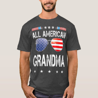 American USA 4th of July Grandma Family Matching S T-Shirt