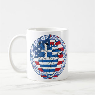 American USA America US United States Greek Greece Coffee Mug
