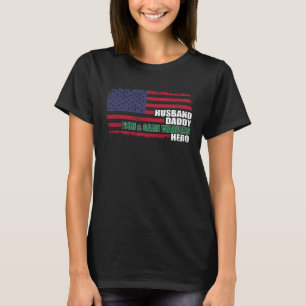 American USA Flag Husband Daddy Fish And Game Ward T-Shirt