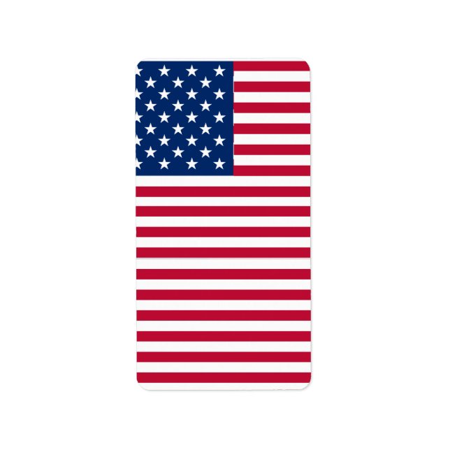 American USA Flag Pride Design-76353 Label (Front)