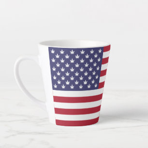 American USA Flag Pride Design-76353 Latte Mug